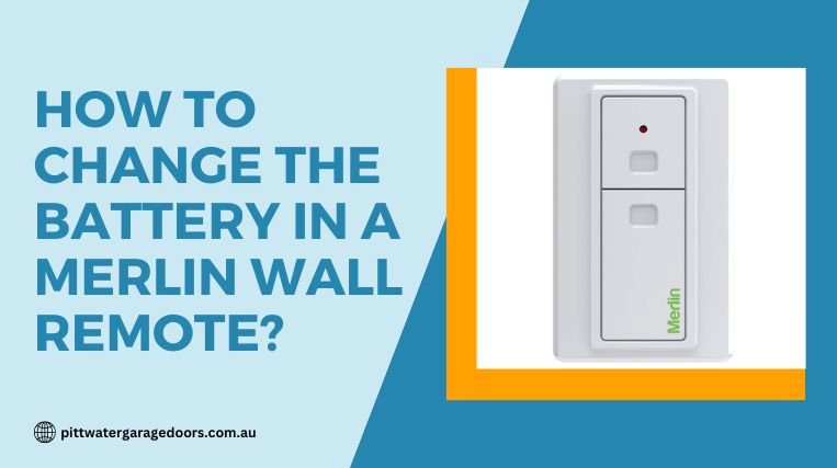 How to Change the Battery in a Merlin Wall Remote
